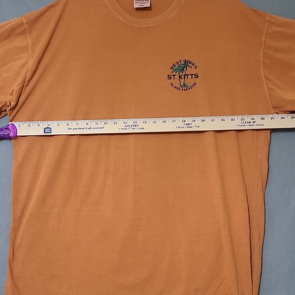 ISLAND GROOVE Men's Orange St. Kitts Short Sleeve Graphic T-Shirt - Size 3XL - Picture 9 of 10